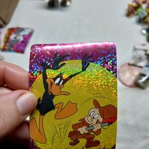 PRISM Holographic Trading Card with Daffy Duck and Elmer Fudd
